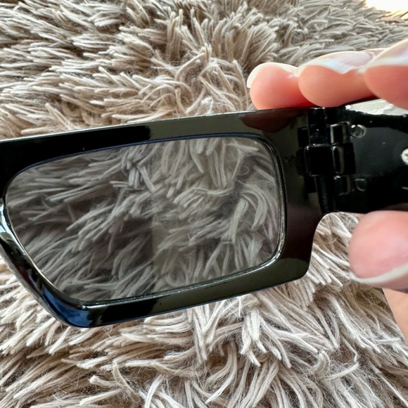 OFF-WHITE Black Embellished Sunglasses - Picture 12 of 14